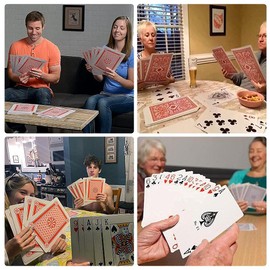 Doherty 54 Jumbo Playing Cards Super Big Giant Game Theme Fantastic Poker Cards Oversized Playing Cards for Table Entertainment,12X17CM