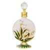 Yetaha Exquisite Maple Leaf Decorative Glass Bottles, Crystal Refillable Perfume