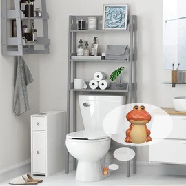 Frog - Tapones de cerámica para tornillos de inodoro, tapas decorativas para tapa de tornillo de inodoro, tapas de inodoro para parte inferior del inodoro, lindas cubiertas de pernos de inodoro para