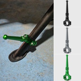 WOOGA Motorcycle Stand Kickstand Extension Kit Foot Pedal Side Support universual for HO&N&DA for Ka&wa&sa&ki for Su&zu&ki most motorcyle foot support rod diameter 19mm-23mm (Black)