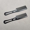 Euro style barber clipper taper blend comb wavy tooth