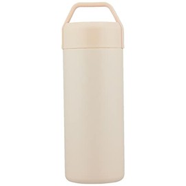 Ippinsha Stainless Steel Bottle, 16.9 fl oz (500 ml), Beige, STOS Stainless Steel Bottle