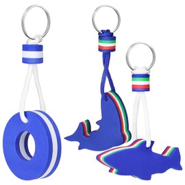 Veemoon Pack of 3 Floating Boat Key Chain Surf Pendant Key Chain Sea Key Chain Accessories for Boating Fishing Sailing Sports or Key Bags, As Shown