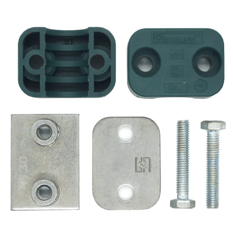 STAUFF 17.2MM Standard Series Clamp, Polypropylene with Galvannized Steel Plated