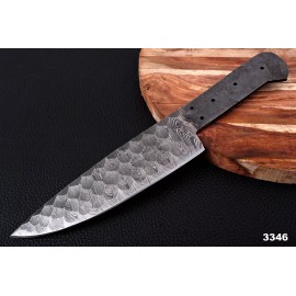 Aj sanity knife Sheath Damascus steel chef Knife, Handmade Damascus kitchen knife blank blade x147
