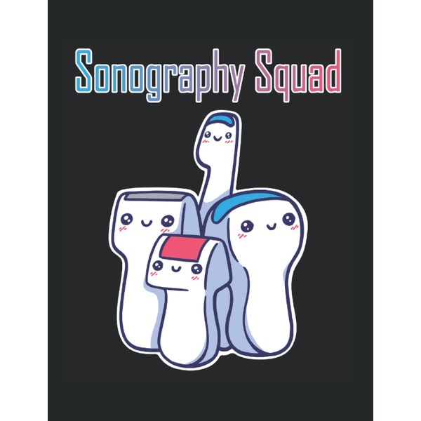 Sonography Squad Sonographer Ultrasound Tech: 8.5 x 11 Notebook Lined