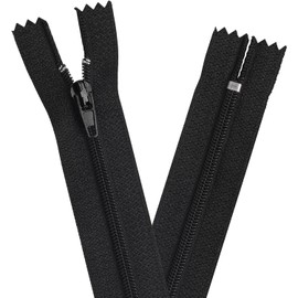 YAKA 60pcs 18 Inch Black Nylon Coil Zippers Sewing Zippers Bulk for Tailor Sewing Bags Garment Crafts DIY Accessories