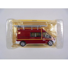 OPO 10 - Fire Engine 1/43 Ford Transit Lanéry Vehicle for Various Uses (VID) - Lightweight Fire Engine Hachette CPL28