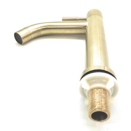 bath & bath Single Lever Stainless Steel Single Faucet Long Faucet Standing Faucet Brushed Gold A-type Height 185mm