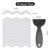 SIRLOMU Pack of 24 Non-Slip Bath Stickers (Clear)