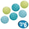 InterDesign Glee Bath Dots, Rain, Set of 6