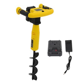 Cordless Electric Post Hole Digger, Earth Auger Hole Digger, Electric Hole Digging Machine with 11''x3'' Drill Bit, Auger Post Hole Digger for Fence, Farmland and Garden