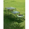 iClimb Lightweight Stable Alu. Folding Square Table Roll Up Top
