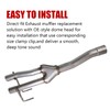 Direct-Fit Muffler 409S,2-Chamber Exhaust Muffler Kit Fits Exhaust 2009-2018 Dodge