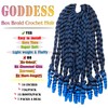 7 Packs 10 Inches Goddess Box Braid Crochet Hair With
