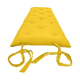 Danfuton Twin Floor Rolling Futon Mattress, Cotton Shikifuton Mat 3x39x80 Yellow