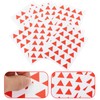Ciieeo 12 Sheets Triangle Map Marker Stickers, Red Adhesive Stickers