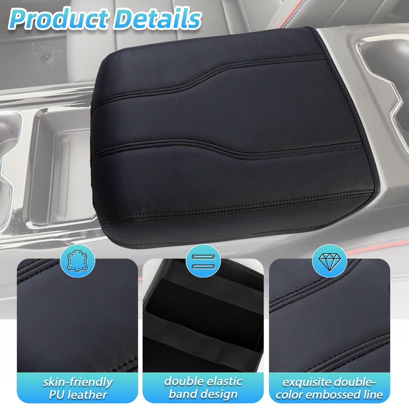 Center Console Cover Compatible with 2024-2025 Chevy Silverado EV/GMC Sierra
