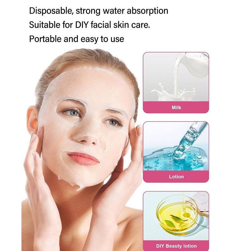 500pcs Compressed Face Masks Mild Absorbent Skincare Disposable DIY Mask