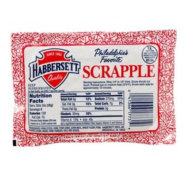 Habbersett Scrapple 16 OZ Package (Pack of 4) - Shipped w/Cold Pack shipping