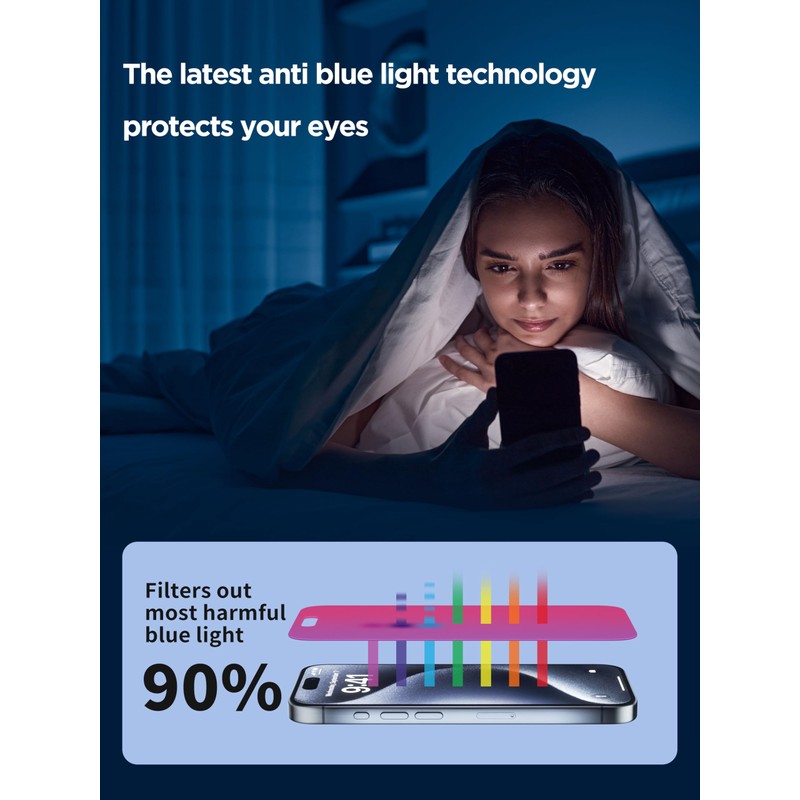 PDDKISS 15 Pro Max Privacy Screen Protector Pink