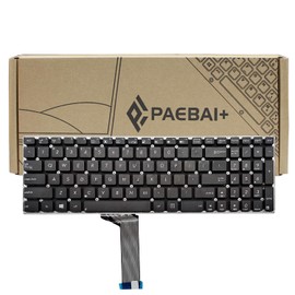 PAEBAI+ Replacement Laptop Keyboard Compatible with Asus X502C X502CA F502 F502C F502CA X502U X502CC No Backlight US Layout Black