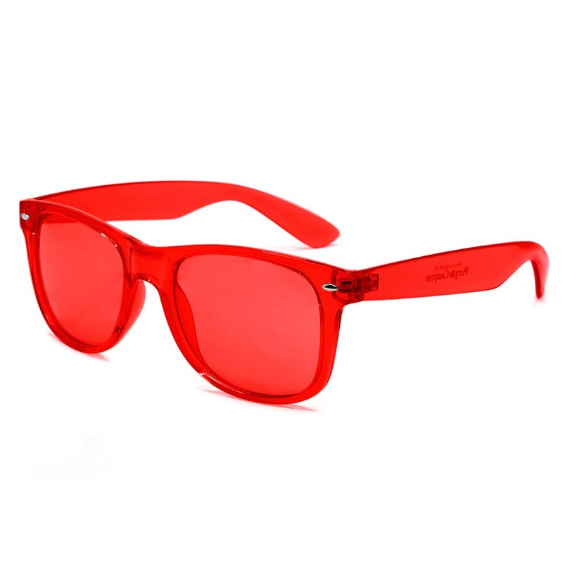PURPLE CANYON Red Color Therapy Glasses for Chakra Healing, Chromotherapy,