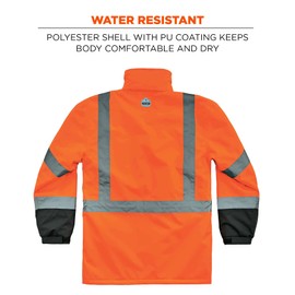 Ergodyne mens Hi-vis - Class 3 Hi Vis Thermal Parka Quilted, Orange, 5X-Large US