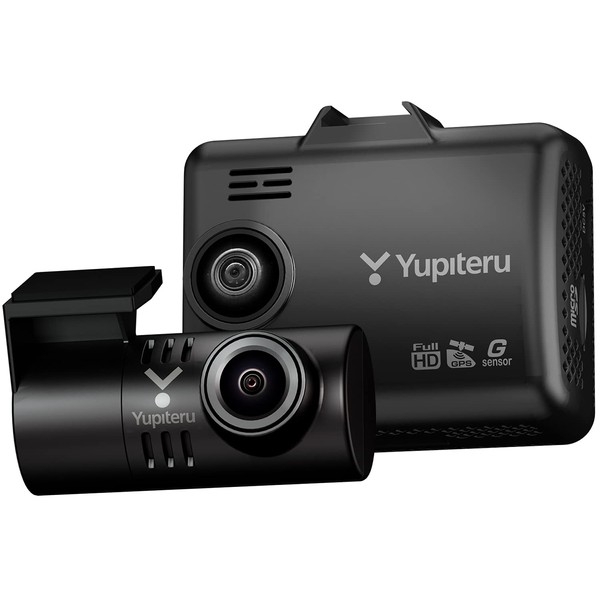 Yupiteru Y-300dP Drive Recorder, Detects Driving Rear Vehicles, Equipped with STARVIS and HDR on Both Front and Rear LCD
