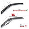 Arokzn 4pcs Smoke Tinted Tape-On Side Window Visor Rain Guards