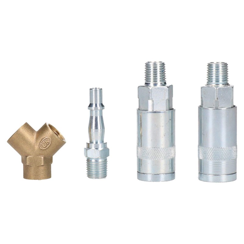 Airline Y Piece 3 Way Quick Release Fittings for Compressor