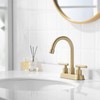 YardMonet Gold Bathroom Faucet, Brushed Gold Bathroom Faucet with 2-Handle
