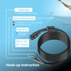 000-00128-001 4-pin Power Cord Fit for Simrad GO9/12, Vulcan 7/9/12,