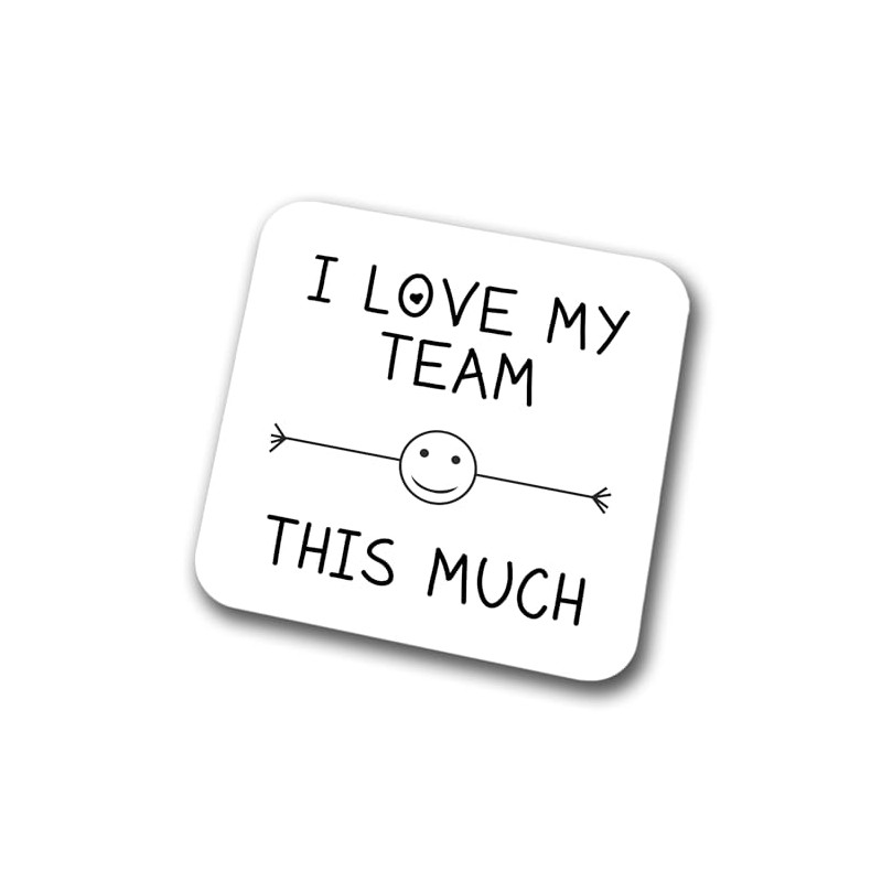 I Love My Team This Much Coaster