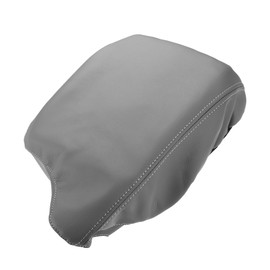 Partuto Center Console Seat Armrest Cover - Car Center Console Lid Storage Covers Trim - for Honda Accord 2013-2017 Faux Leather Gray - 1 Pc