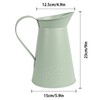 Annie Garden Rustic Metal Farmhouse Flower Pitcher Vase, Large Leakproof