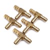 LTWFITTING T-Type Hose Fitting Connector 0.4 inch (10 mm) 5