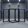 15U Wall Mount Network Cabinet 19-Inch Carbon Steel Open Frame