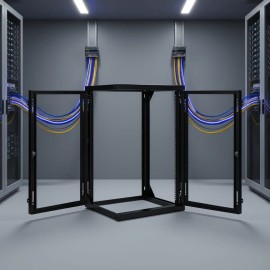15U Wall Mount Network Cabinet 19-Inch Carbon Steel Open Frame Rack For ITDefault: Default
