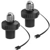 UYODM 2 Pack Lamp Socket Power Adapter for Wyze Cam