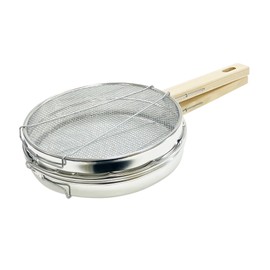 WIZ'A 0698 A-Clans Ginkgo Roast Bean Roasting Dish, Wooden Handle