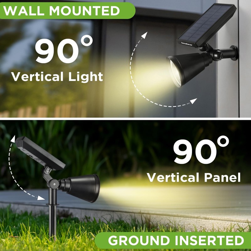 InnoGear Solar Spot Lights, Outdoor Solar Lights Solar Spotlights Flag