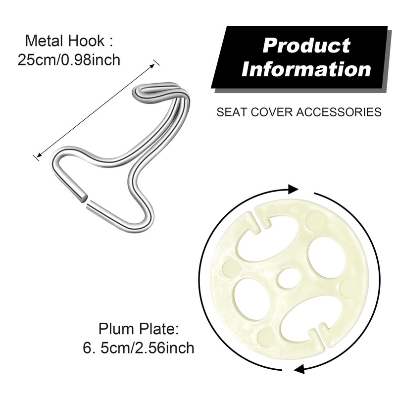 Aierxuan Original Accessories for Car Seat Covers,16 Pcs Plastic Chucks,