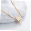 CALLARON 4 Pcs Hawaii Necklaces Palm Tree Pendant Coconut Tree