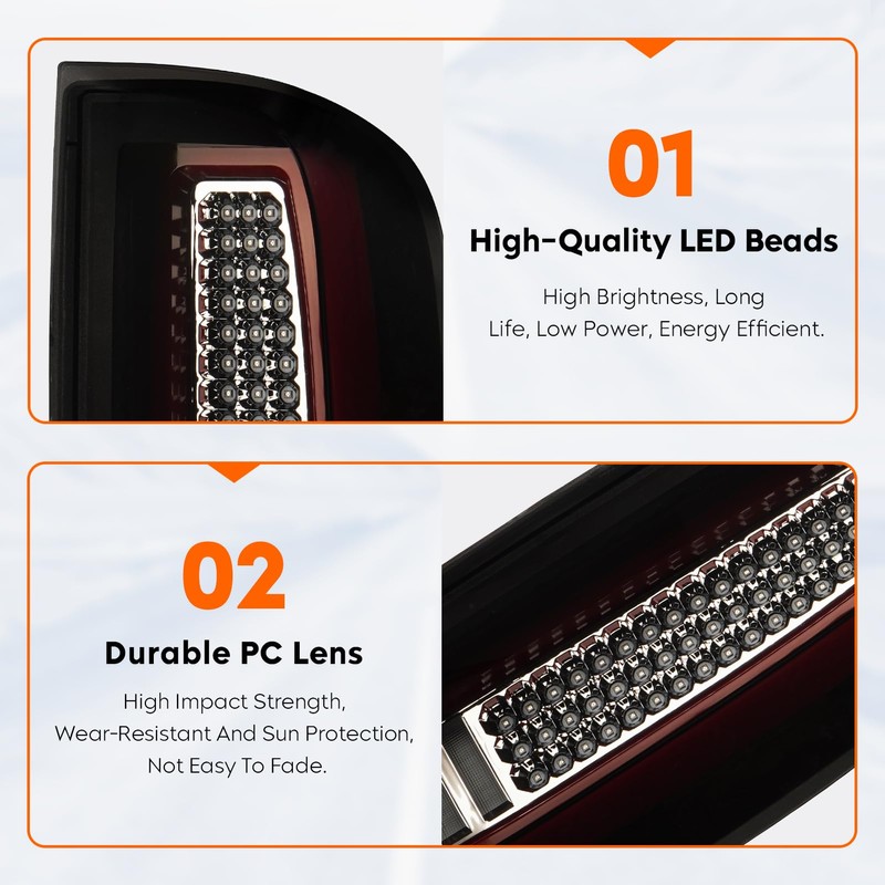 Tresound Tail Light + 3rd Brake Cargo Lamp for 2015-2022