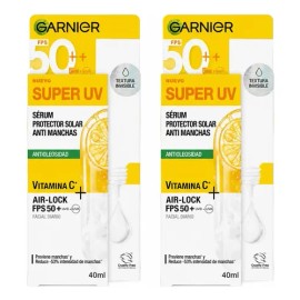 Kit de 2 Protector Solar Garnier Super UV FPS 50 Antimanchas  Sunscreen SPF 50 Anti-Dark Spots                                                        