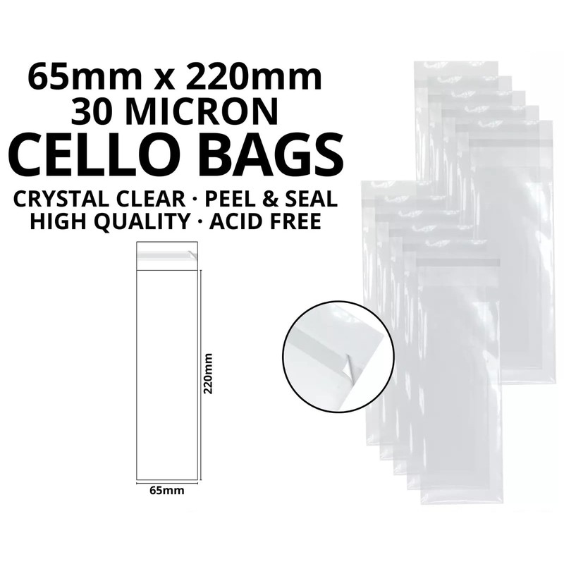 celloexpress Bookmark - 65mm x 220mm + 30mm Flap -