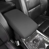 AOMSAZTO Black Leather Armrest Covers for Grand Cherokee 2011-2021 Jeep