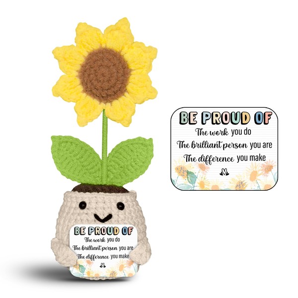 Crochet Sunflower Plush – Be Proud of The Work You