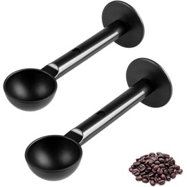 2-In-1 Espresso Coffee Bean Spoon - Replacement for delonghi and Mr Coffee espresso tamper.Tamping Scoop Tamper Tea Tool For Coffee Bean Spoon Coffee Measuring
